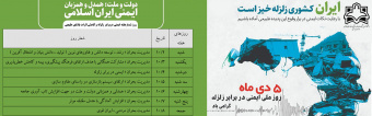 روز ملی ایمنی در برابر زلزله