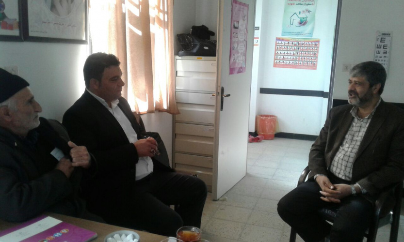 بازدید رئیس مرکز بهداشت شهرستان اراک از خانه بهداشت قلعه نو