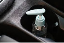 پیام های بهداشتی نگهداری مواد ضدعفونی کننده حاوی الکل در خودرو