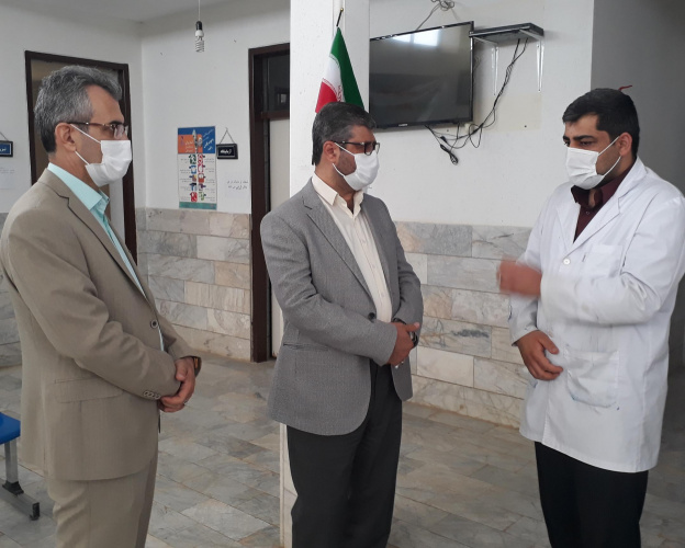 بازدید دکتر سعید محمد دوست رئیس مرکز بهداشت شهرستان اراک و مسئول امور اداری جناب آقای تاج آبادی