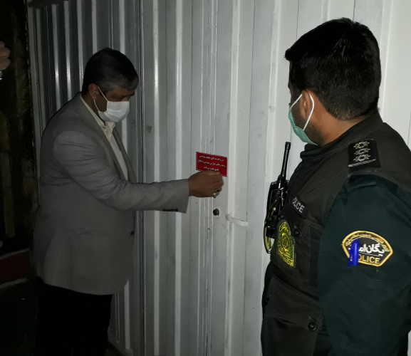 جمع آوری قلیان از سفره خانه ها و پلمب این واحد ها با مشارکت پلیس