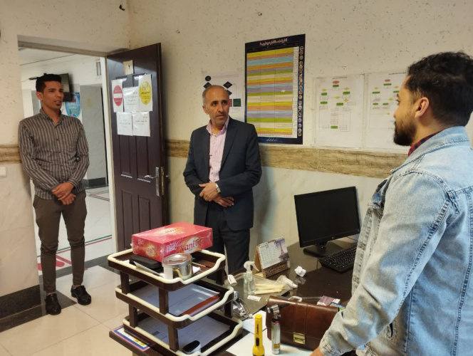 بازدید معاون مرکز بهداشت شهرستان اراک از مرکز خدمات جامع سلامت ارسطو