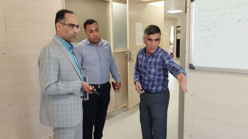 بازدید حسینی زاده رئیس امور عمومی  مرکز بهداشت