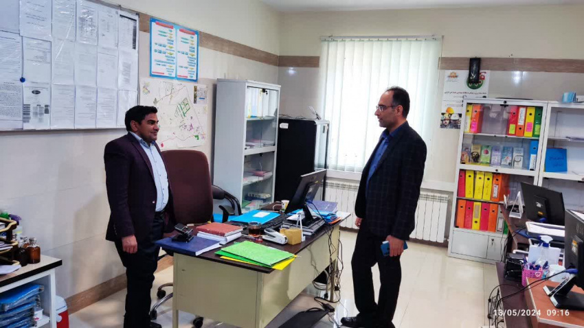 بازدید میدانی رئیس اداره امور عمومی مرکز بهداشت شهرستان اراک از  مراکز خدمات جامع سلامت و پایگاه های سلامت