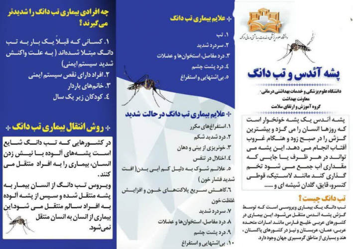 راه پیشگیری پشه آئدس و تب دانگ