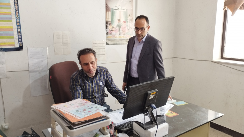 بازدید میدانی رئیس اداره امور عمومی، از حوزه بهداشت شهرستان اراک