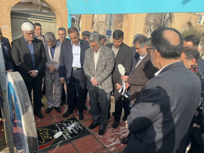 ادای احترام وزیر بهداشت به مقام شامخ شهدای مدافع سلامت اراک