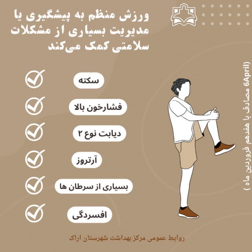 ورزش = سلامتی