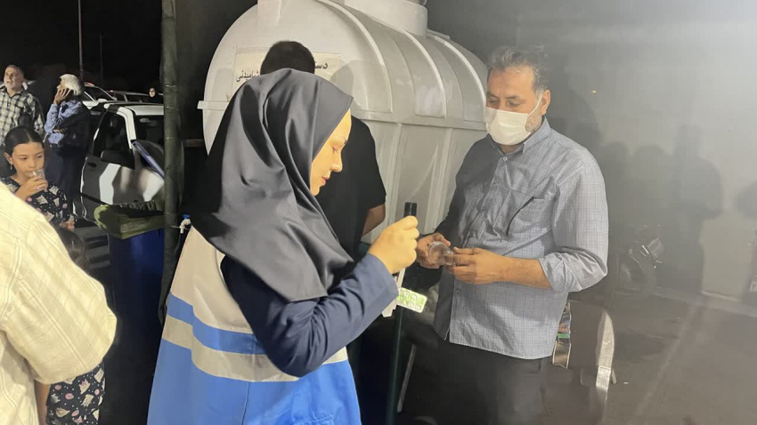 بازدید و نظارت بهداشتی بر موکب های توزیع نذورات (اربعین حسینی )