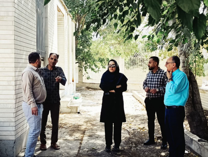 بازدید میدانی رییس مرکز بهداشت شهرستان اراک از پروژه مرکز خدمات جامع سلامت سنجان
