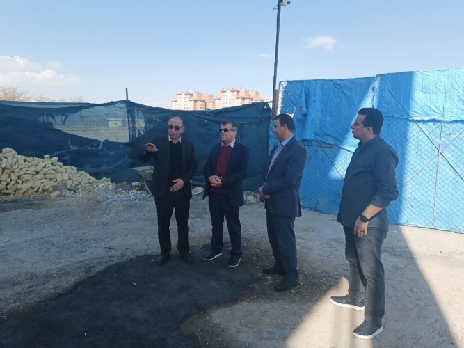 بازدید معاون بهداشت دانشگاه علوم پزشکی اراک از پروژه‌های عمرانی سلامت در شهرستان اراک