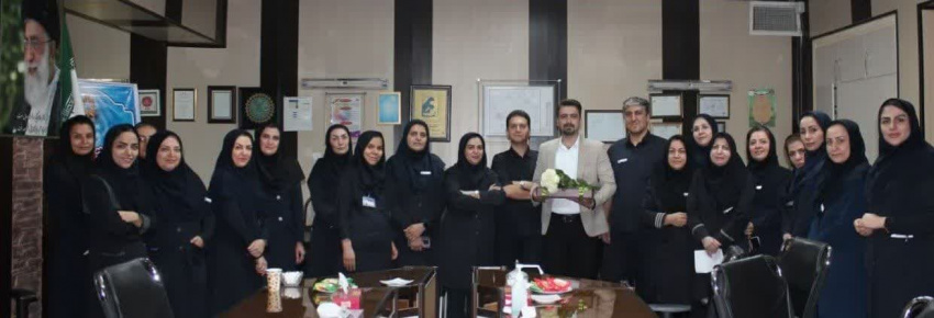 تجلیل تیم مدیریتی و پرستاران مرکز آموزشی درمانی بمناسبت روز پزشک ،از دکتر محسن فعله گری رئیس بیمارستان امیرکبیر