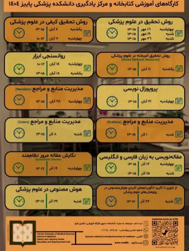 کارگاههای آموزشی سال ۱۴۰۴
