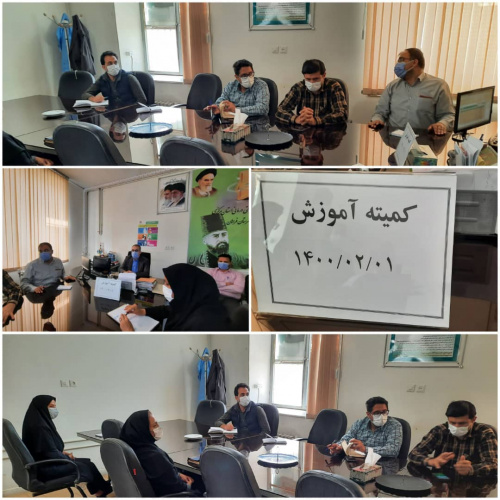 برگزاری اولین کمیته آموزش در سال ۱۴۰۰ با حضور رئیس شبکه بهداشت و درمان شهرستان فراهان