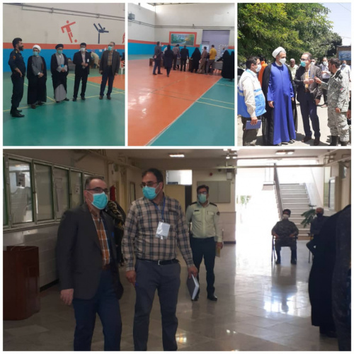 نظارت کارشناسان بهداشت محیط  مرکز بهداشت شهرستان فراهان بر رعایت پروتکلهای بهداشتی حوزه های انتخاباتی  ▫️۲۸ خرداد ماه ۱۴۰۰نظارت کارشناسان بهداشت محیط  مرکز بهداشت شهرستان فراهان بر رعایت پروتکلهای بهداشتی حوزه های انتخاباتی  ▫️۲۸ خرداد ماه ۱۴۰۰