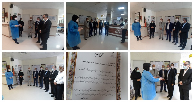 بازدید سر زده فرماندار شهرستان فراهان و معاون محترم دفتر امور روستایی از بیمارستان فرهنگ خسروانی