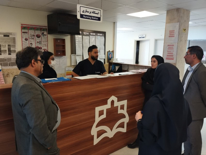 بازدید تیم مدیریتی بیمارستان فرهنگ خسروانی
