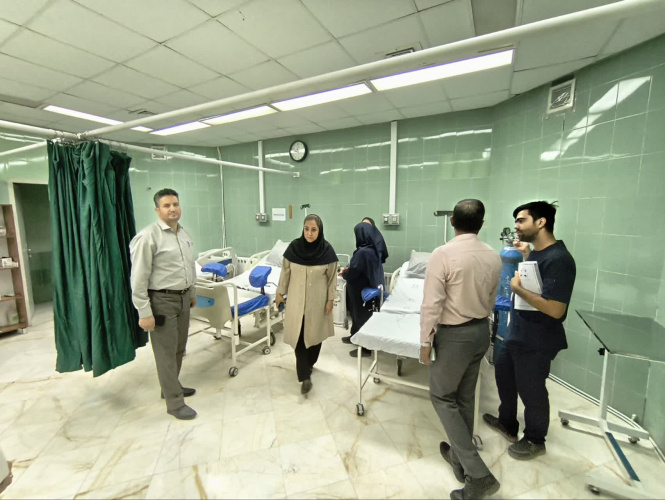 بازدید ریاست و مدیر بیمارستان فرهنگ خسروانی از بلوک زایمان