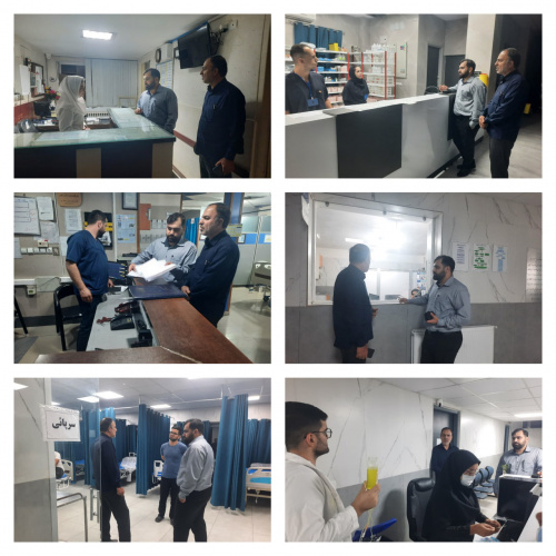 بازدید شبانه متولی سلامت محلات از  بیمارستان امام خمینی