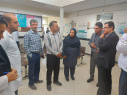 بازدید دکتر امانی رییس دانشگاه علوم پزشکی اراک از مرکز جامع سلامت روستای آقداش