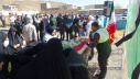 آیین استقبال از پیکر مطهر شهید گمنام در شبکه بهداشت و درمان خنداب برگزار شد