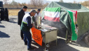 آیین استقبال از پیکر مطهر شهید گمنام در شبکه بهداشت و درمان خنداب برگزار شد