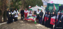 استقرار ایستگاه سلامت برای خدمت‌رسانی به شرکت‌کنندگان مراسم چهلم رهبر شهید انقلاب و سردار شهید پاکپور