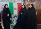 استقرار میز خدمت شبکه بهداشت خنداب در نماز جمعه به مناسبت هفته بسیج