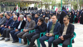 ادای احترام مسئولان و کارکنان دانشگاه علوم پزشکی به شهید سپهبد حاج محمد پاکپور