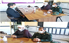 دیدار فرمانده سپاه ناحیه خنداب با سرپرست شبکه بهداشت