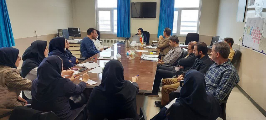 جلسه هماهنگی اعتباربخشی بیمارستان مهر خنداب برگزار شد