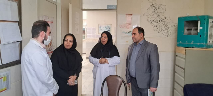 بازدید نوروزی سرپرست شبکه بهداشت و درمان ازمرکز خدمات جامع سلامت مهر سفلی