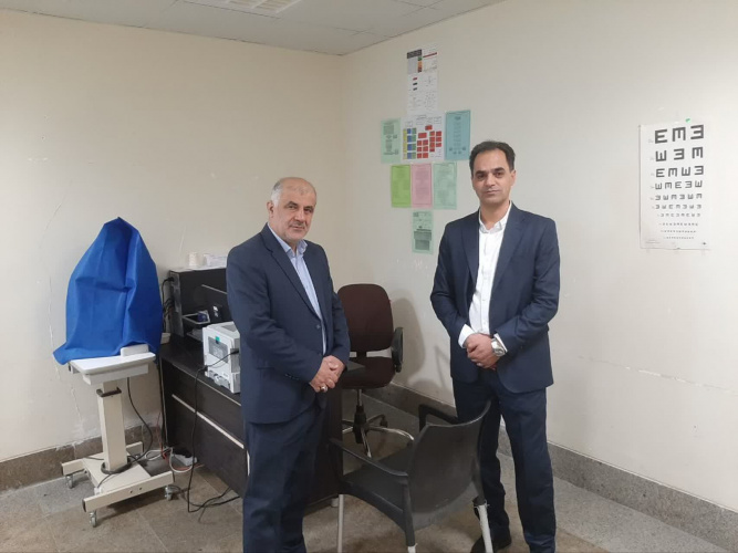 نشست صمدی رئیس شبکه بهداشت و درمان خنداب با دکتر حمیدی پزشک متخصص