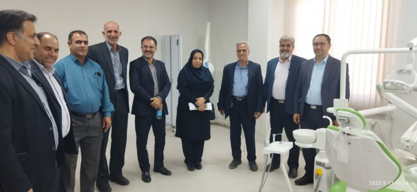 رونمایی از واحد دندانپزشکی و نمونه‌گیری آزمایشگاه مرکز خدمات جامع سلامت دهچال