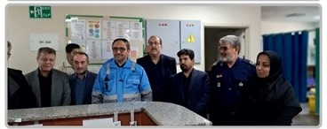 بازدید مسئولین از بیمارستان مهر خنداب