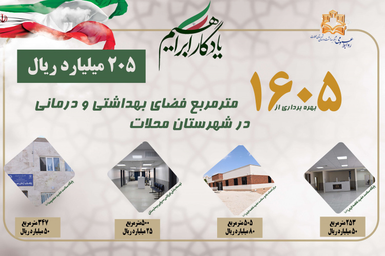 افتتاح ۴ پروژه حوزه سلامت در پویش سراسری "یادگار ابراهیم" در محلات