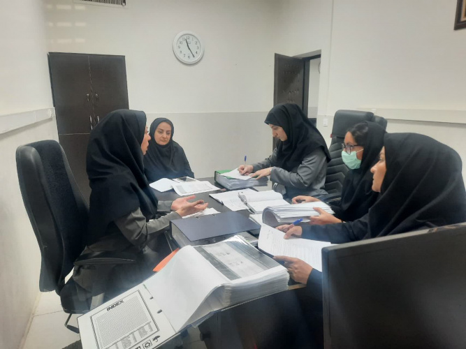 جلسه نظارت رفع نواقص اعتبار سنجی دوره گذشته دانشکده با حضور کارشناس ارشد دفتر EDC دانشگاه