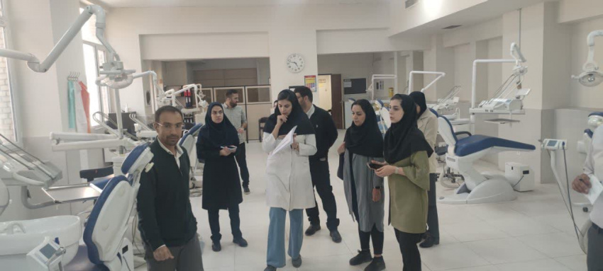 دومین بازدید میدانی مدیر اجرایی آزمون سرکار خانم دکتر فروزنده از محل برگزاری آزمون