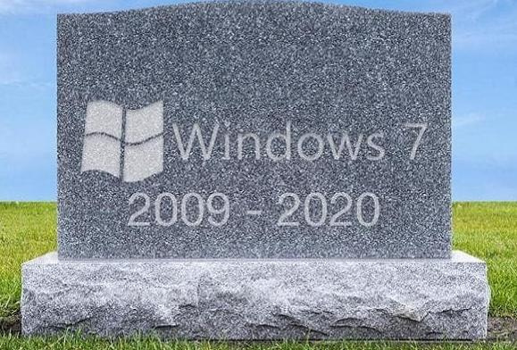 پایان ویندوز ۷