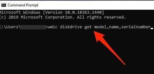 پیداکردن شمارهسریال هارد دیسک و SSD با استفاده از خط فرمان