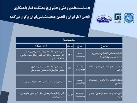 مجموعه سخنرانی ها و نشست های پژوهشکده آمار