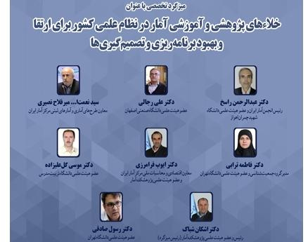 پژوهشکده آمار میزگرد تخصصی را به مناسبت هفته آمار و برنامه ریزی برگزار میکند