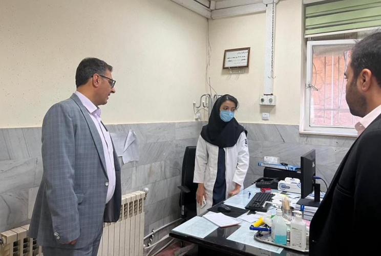 بازدید از بیمارستان و مراکز بهداشت شهرستانهای تفرش و آشتیان