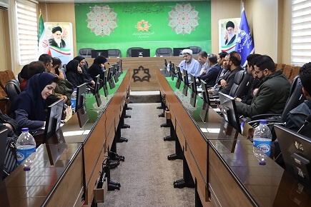 جلسه هم اندیشی مسئول دفتر نهاد نمایندگی ولی فقیه حجت الاسلام و المسلمین جناب آقای افشار و مدیریت آمار و فناوری اطلاعات دانشگاه