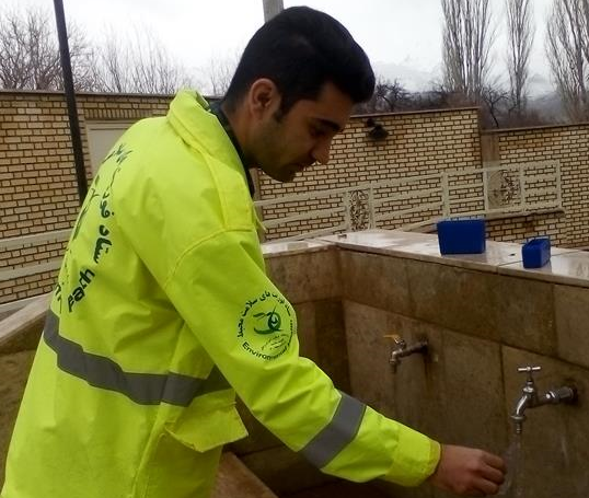 نمونه ای از فعالیت های کارشناسان بهداشت محیط در ایام نوروز ۱۳۹۸