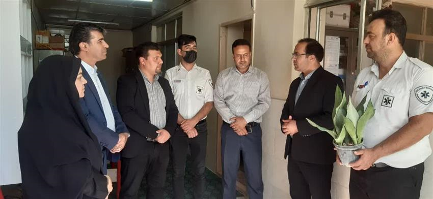 بازدید به مناسبت روز فوریتهای پزشکی و اورژانس