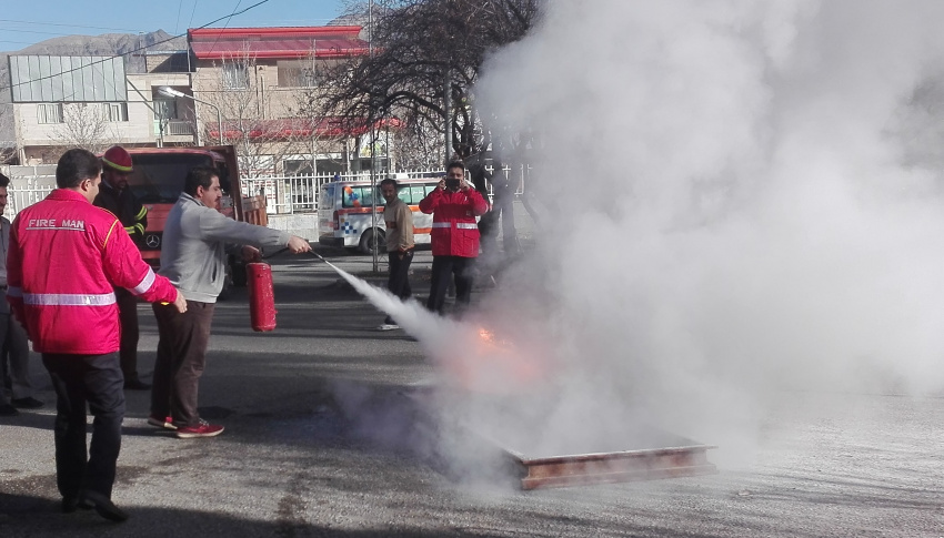 کلاس آموزشی اطفاء حریق