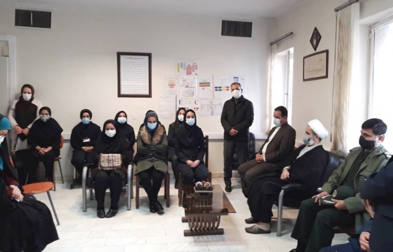حضور فرماندار محترم در بیمارستان به مناسبت روز پرستار