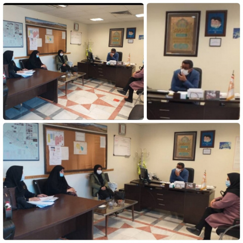 ملاقات حضوری سرپرست شبکه بهداشت با پرسنل بیمارستان