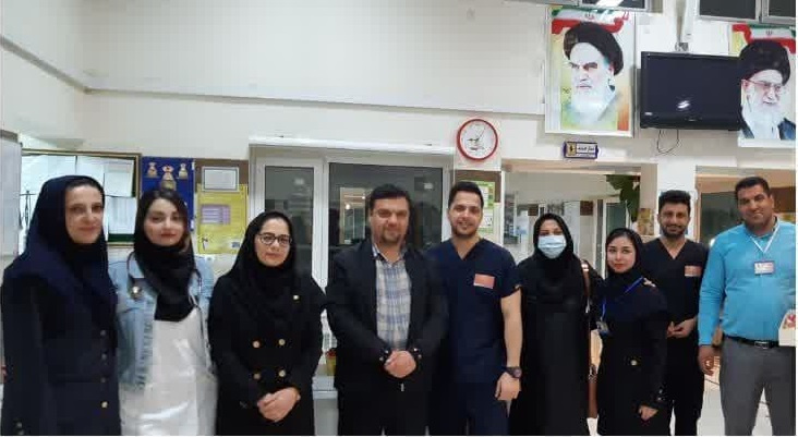 بازدید شبانه از بخشها در روز پرستار